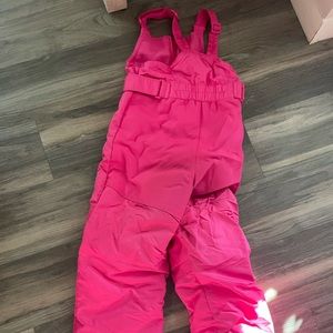 5T snow pants and mittens pink girls